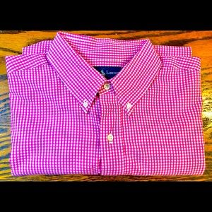 Ralph Lauren Button Down (XL) - Pink/White Check